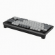 Wireless Mechanical Keyboard, 98-Key Compact Layout, Black and White