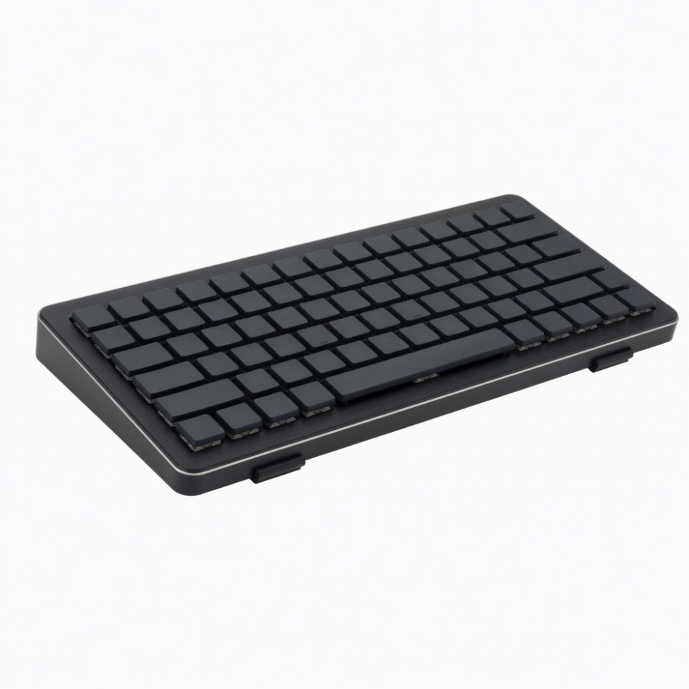 Wireless Magnetic Switch Keyboard, 75-Key Compact Black Mechanical Keyboard