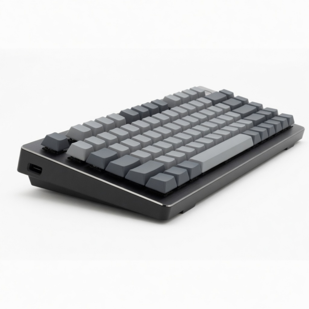 84-Key Wireless Mechanical Keyboard, 75% Layout, Gray