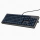 104-Key Wired Mechanical Keyboard, Full-Size Black Keyboard