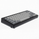 Compact Wireless Mechanical Keyboard, Gray and Black, 5-Row Layout