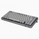 Wireless Magnetic Switch Keyboard, Compact Gray Layout