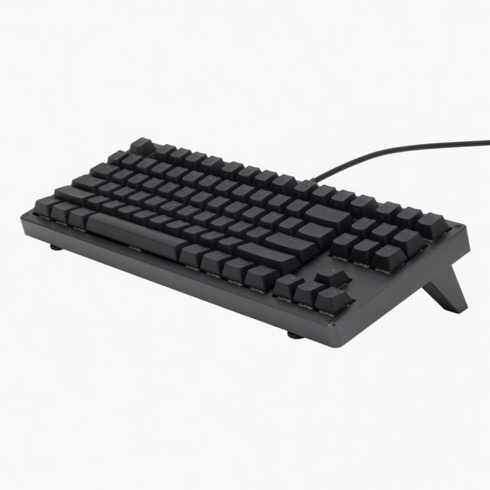 Full-Size Black Wired Mechanical Keyboard