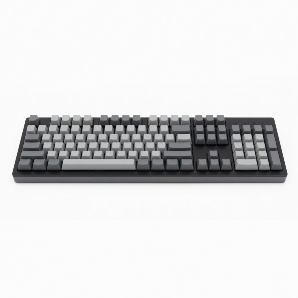 104-Key Wireless Mechanical Keyboard, Black and Gray Full-Size Layout