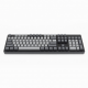 104-Key Wireless Mechanical Keyboard, Black and Gray Full-Size Layout