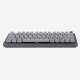 84-Key Wireless Mechanical Keyboard, Compact Gray Layout