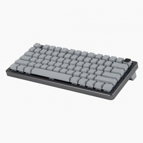 84-Key Wireless Mechanical Keyboard, Compact Gray Layout