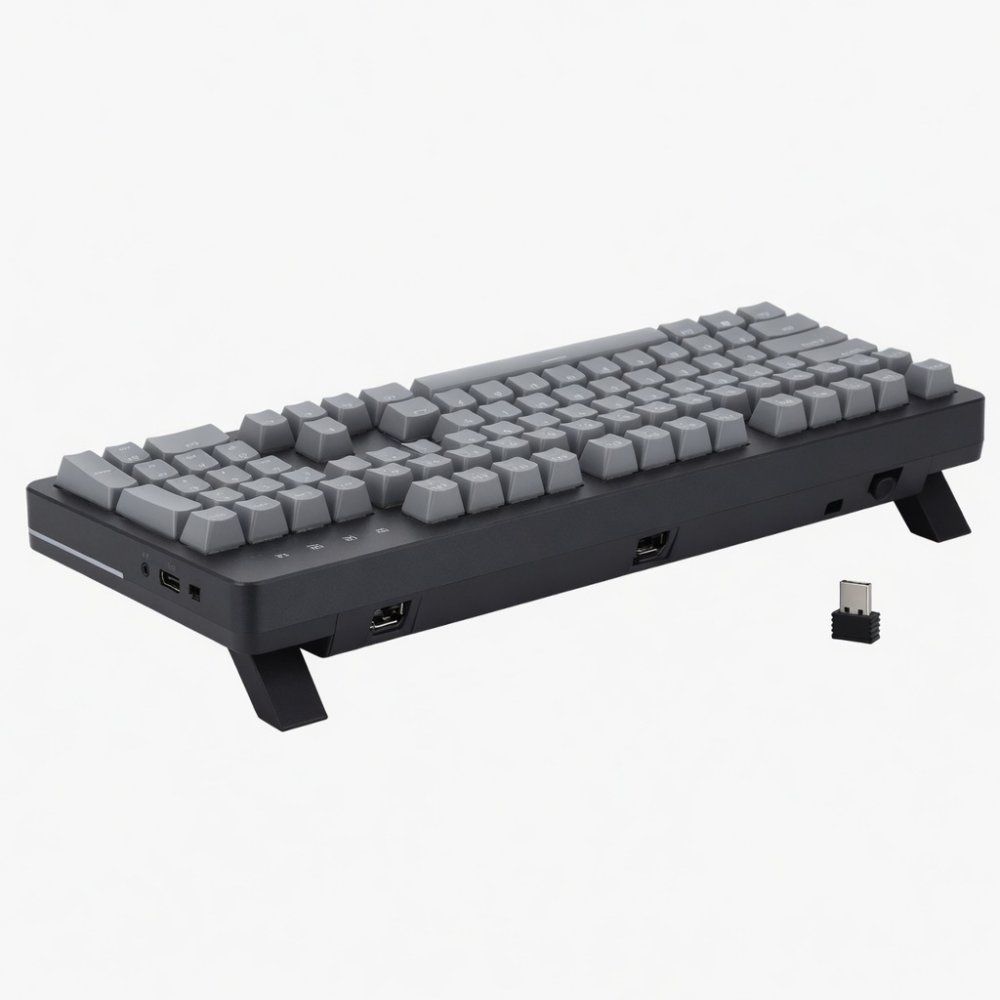 Full Size Wireless Mechanical Keyboard, Gray