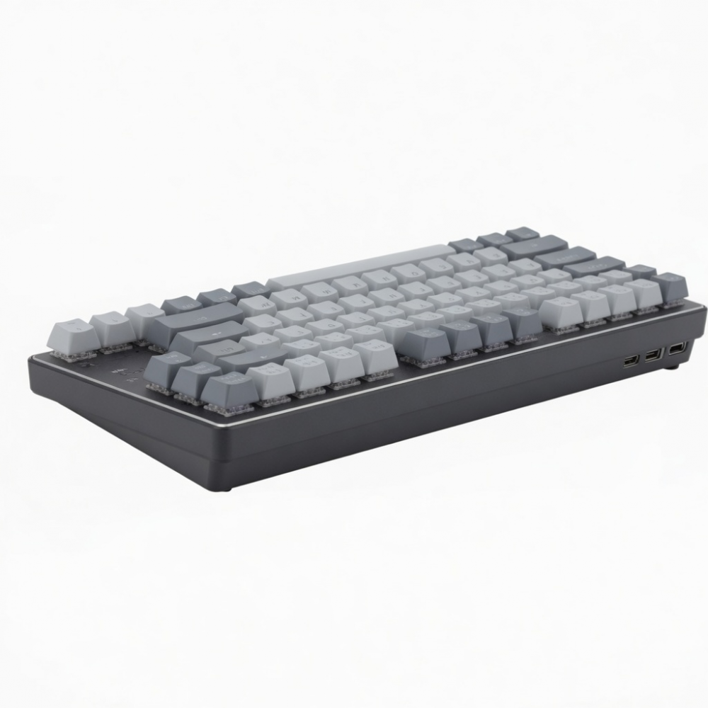 Wireless Mechanical Keyboard, 84-Key Gray Full-Size Layout