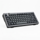 84-Key Wireless Mechanical Keyboard, Gray Aluminum Frame, QMK Programmable