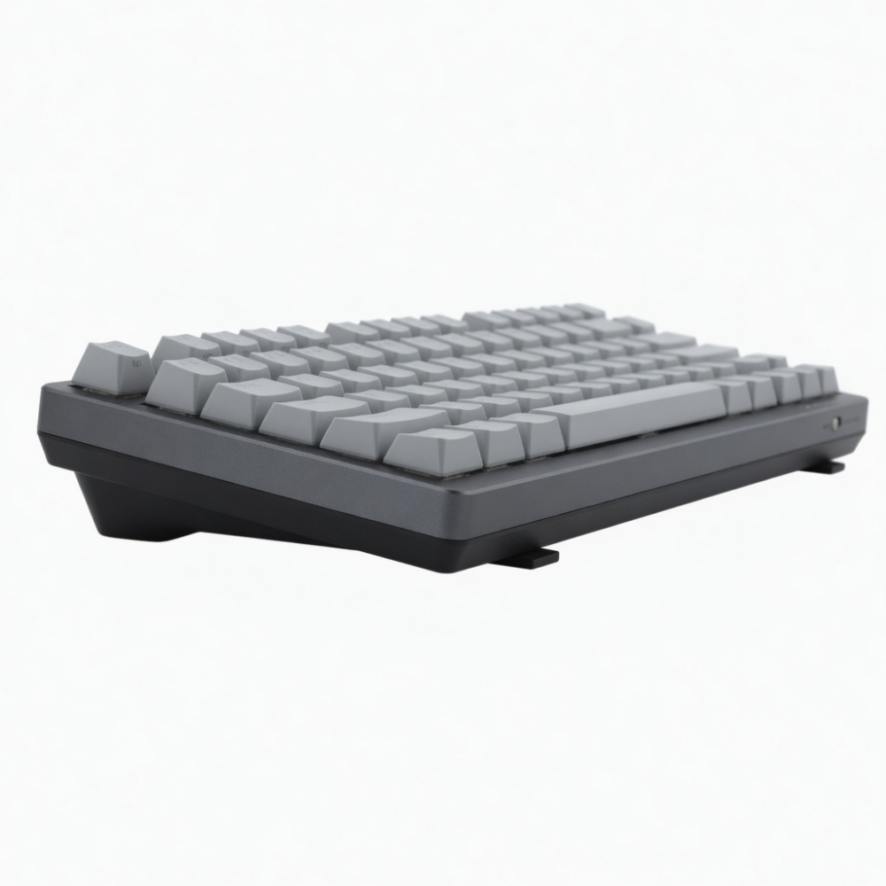 84-Key Wireless Mechanical Keyboard, Compact Gray Design