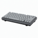 84-Key Wireless Mechanical Keyboard, Compact Gray Design