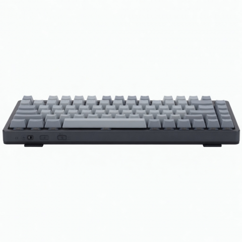 84-Key Wireless Mechanical Keyboard, 75% Layout, Gray/Black