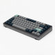 Mechanical Keyboard, 80-Key Compact Layout, Gray Blue Keycaps, Wired Connectivity