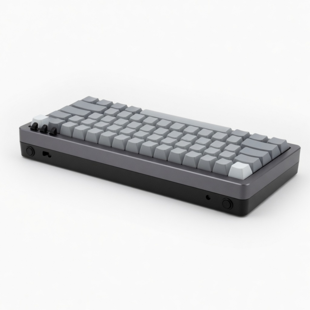 Wireless Mechanical Keyboard, 84-Key Compact Layout, Gray Switches