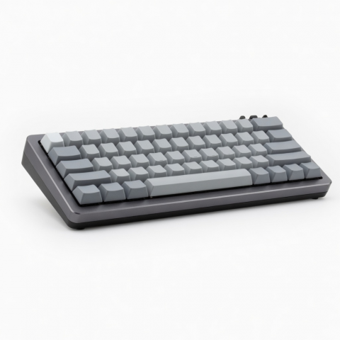 Wireless Mechanical Keyboard, 84-Key Compact Layout, Gray Switches