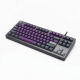 100-Key Wireless Mechanical Keyboard, Purple and Gray Keycaps