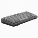 80-Key Wireless Mechanical Keyboard, Compact Layout, Gray and Black