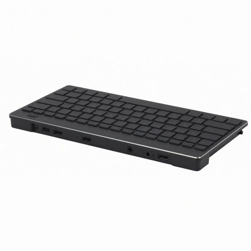 Wireless Keyboard, Ultra-Slim Black Design, Full-Size Layout