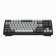 75% Mechanical Keyboard, Gray and Black Keycaps, Compact Layout