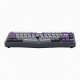 Wireless Alice Layout Mechanical Keyboard, Gray and Purple