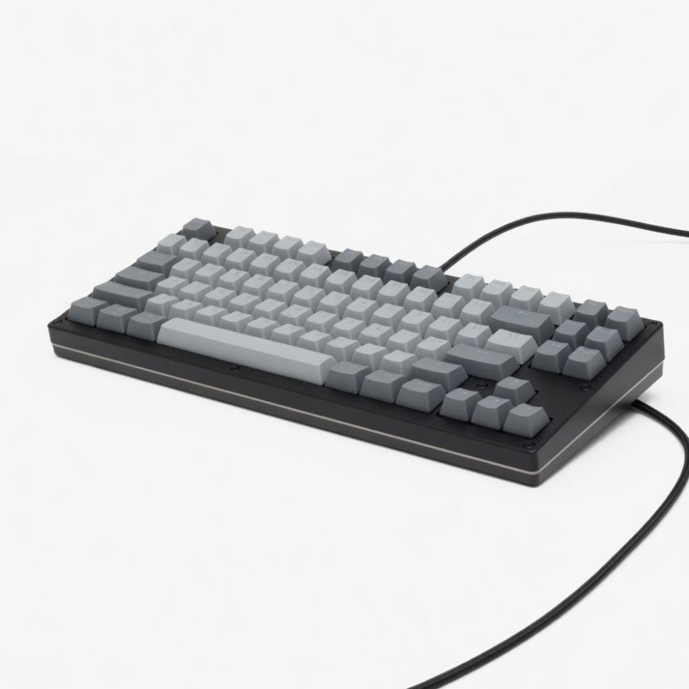 87-Key Mechanical Keyboard, Wired, Gray PBT Keycaps