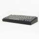75% Mechanical Keyboard, Gray Keycaps, Black Case