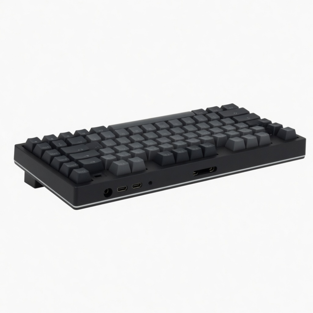82-Key Wireless Magnetic Switch Keyboard, 75% Compact Layout, Black