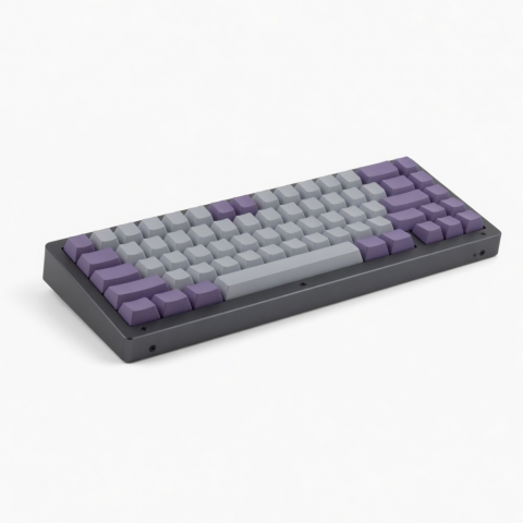 96-Key Wireless Mechanical Keyboard, Alice Layout, Purple Gray