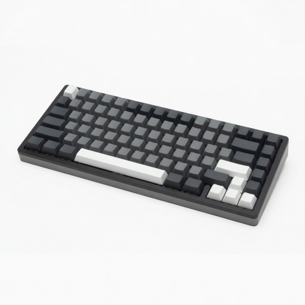 65% Wireless Mechanical Keyboard, Gray and White Keycaps