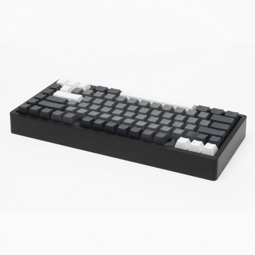 65% Wireless Mechanical Keyboard, Gray and White Keycaps