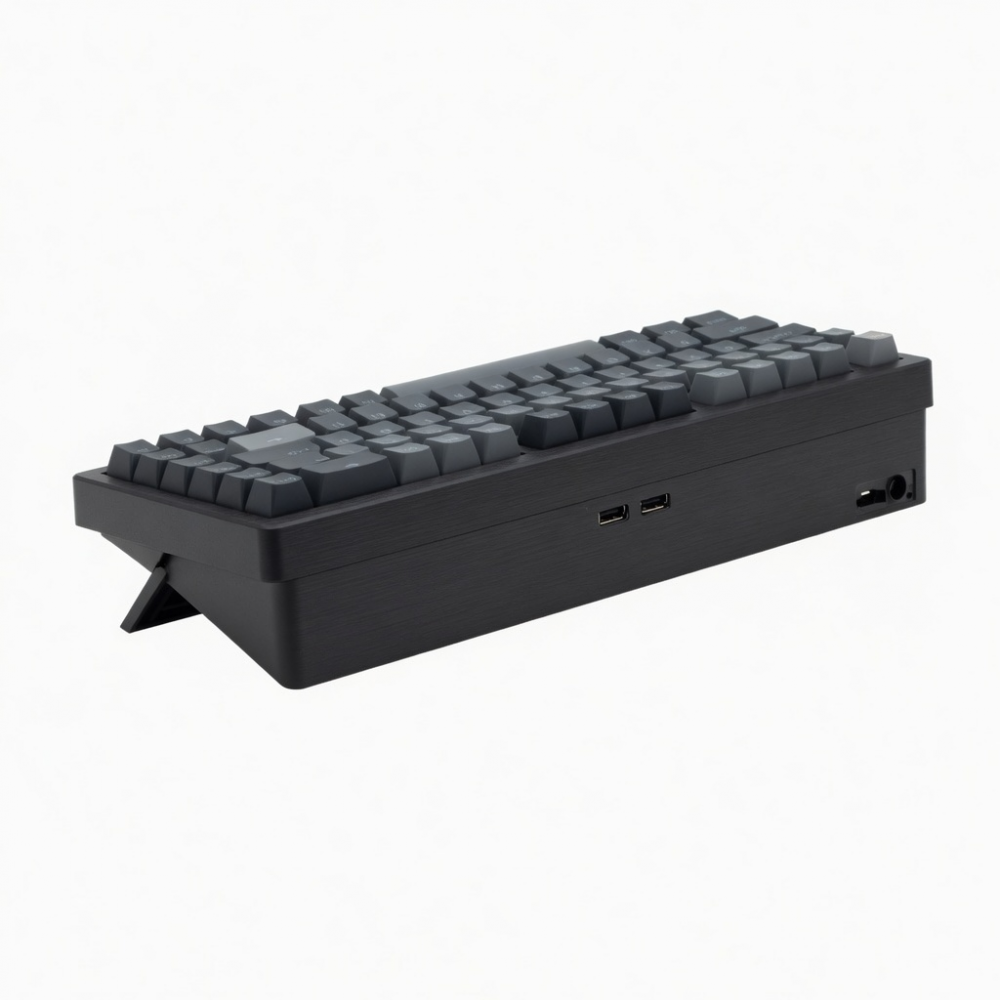Wireless Mechanical Keyboard, Compact 75% Layout, Dark Gray