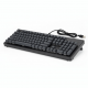 70-Key Mechanical Keyboard, Black Wired Design