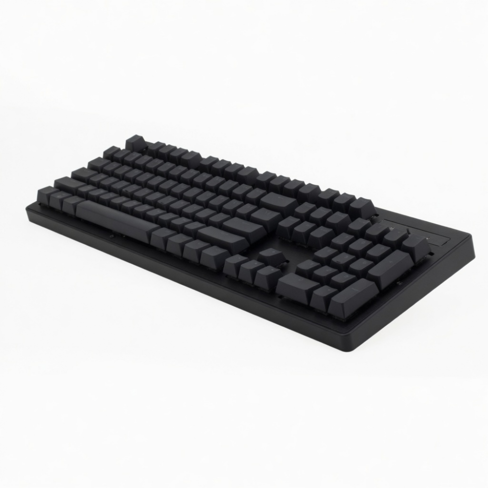 Black Full-Size Wired Keyboard with Numeric Keypad