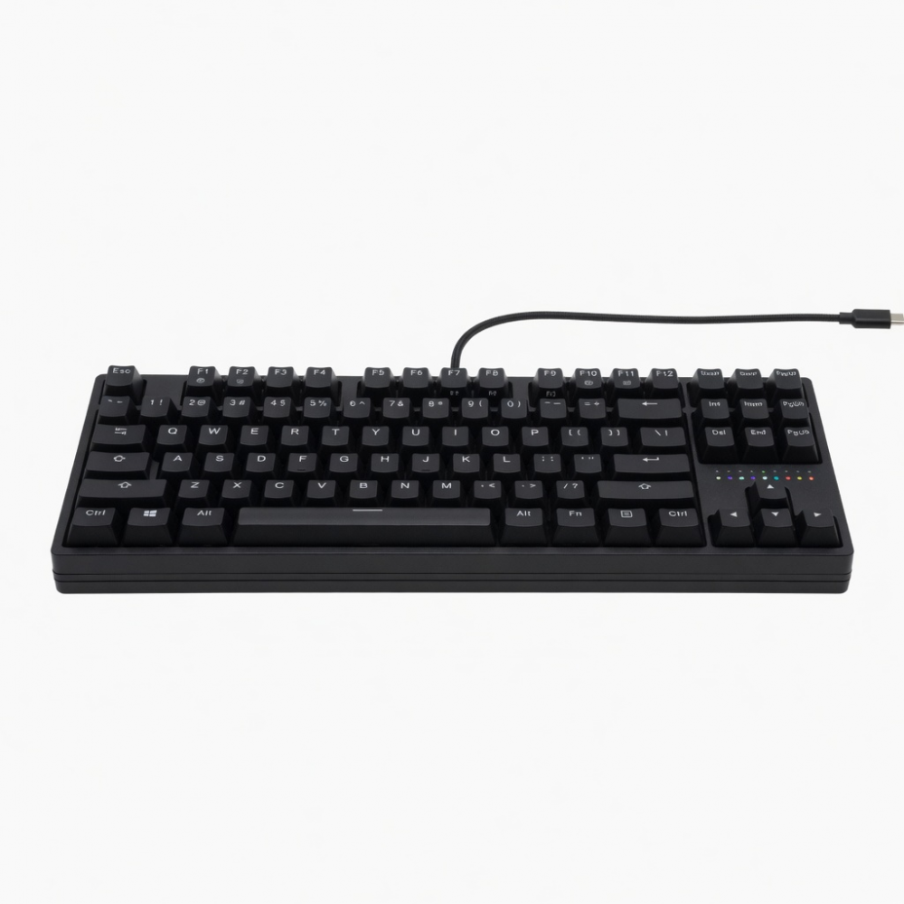 Wired Mechanical Keyboard 87-Key Tenkeyless Black Keyboard