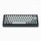 60% Compact Keyboard, Gray Keycaps, Black Frame