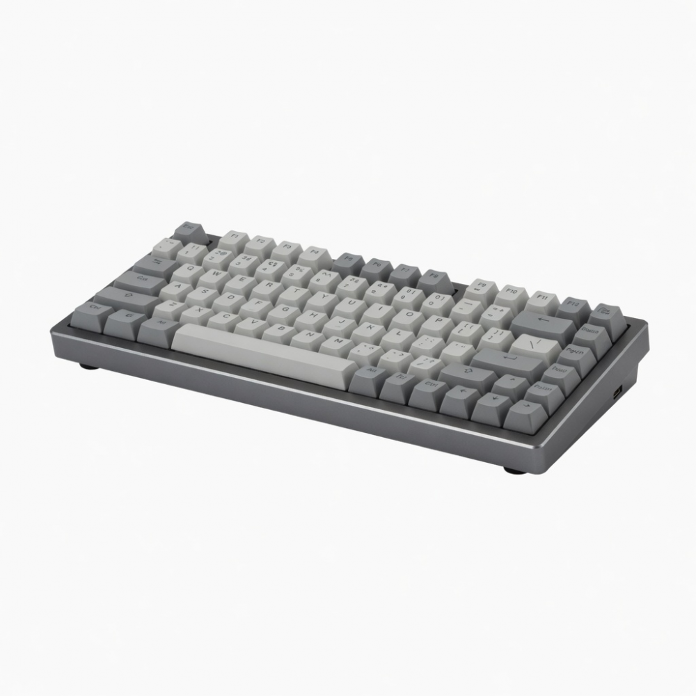 96-Key Mechanical Keyboard, Gray Aluminum Frame, Compact Layout