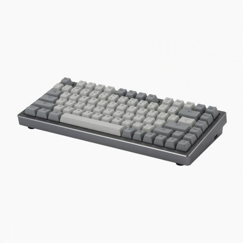 96-Key Mechanical Keyboard, Gray Aluminum Frame, Compact Layout