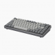 96-Key Mechanical Keyboard, Gray Aluminum Frame, Compact Layout