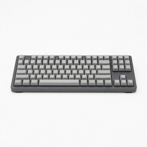 96-Key Mechanical Keyboard, Gray Keycaps, Compact Layout