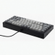 65-Key Mechanical Keyboard, Wired, Compact Black and Gray Design