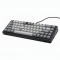65-Key Mechanical Keyboard, Wired, Compact Black and Gray Design