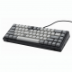 65-Key Mechanical Keyboard, Wired, Compact Black and Gray Design