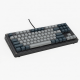 80-Key Mechanical Keyboard, Wired, Gray and Black, Compact Layout