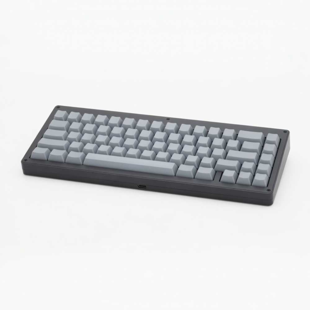 100-Key Low-Profile Mechanical Keyboard, Gray USB-C Wired