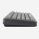 75-Key Mechanical Keyboard, Gray Keycaps, Compact Layout