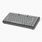 75-Key Mechanical Keyboard, Gray Keycaps, Compact Layout