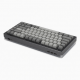 75% Mechanical Keyboard, 84-Key, Gray/White