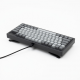 75-Key Hall Effect Mechanical Keyboard, Wired Black Gray Compact Layout