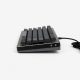 75-Key Mechanical Keyboard, Compact Wired Design, Black Keycaps